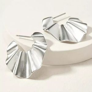 Stella Dot Sculptural Garden Hoop Earrings